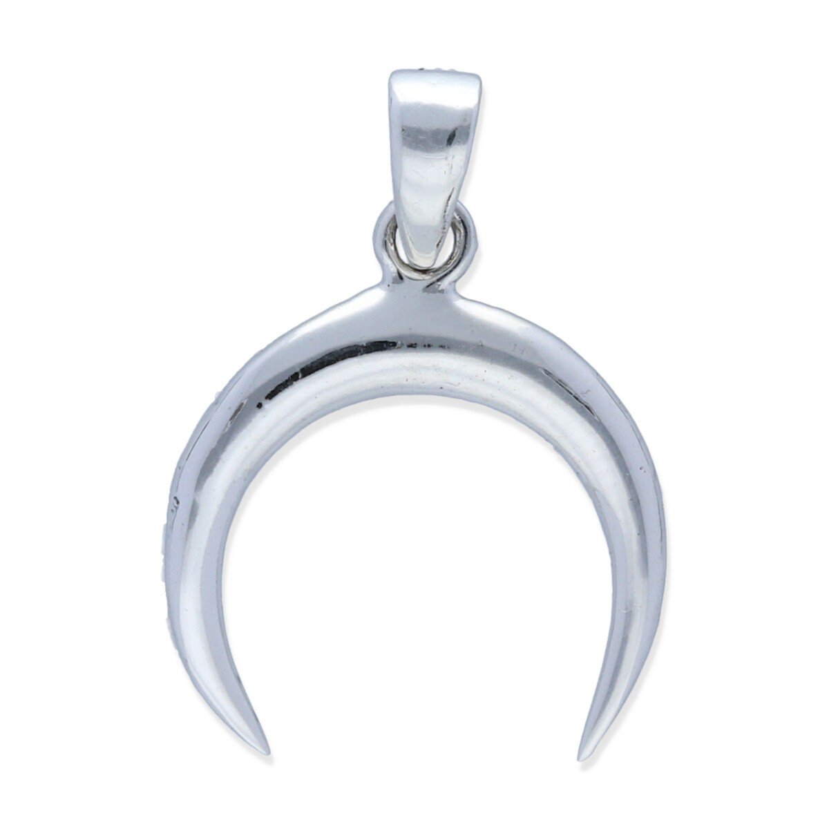 colgante moonset M colgante plata 925 lisa forma luna invertida talla M, 17mm de alto