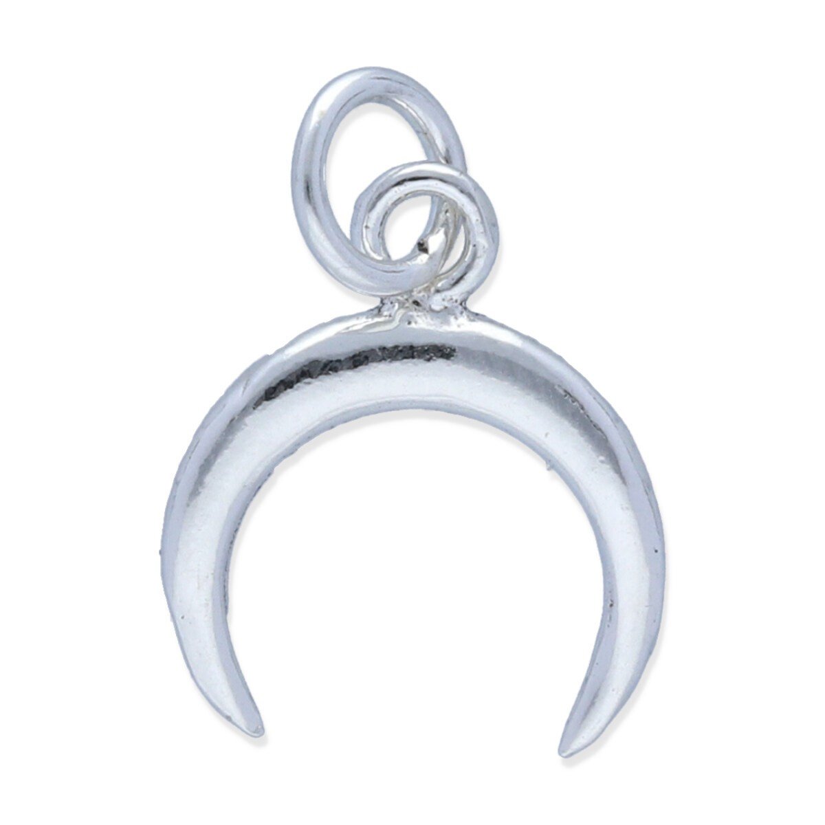colgante moonset S colgante plata 925 lisa forma luna invertida talla S, 12mm de alto