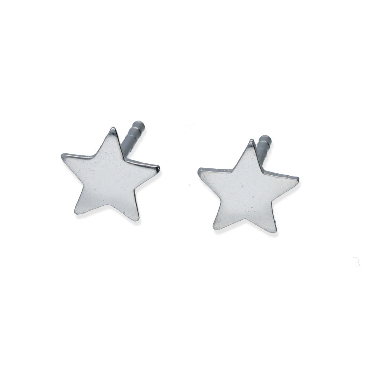 pendientes estrella mini Pendiente plata de ley 925 lisa mini forma estrella.