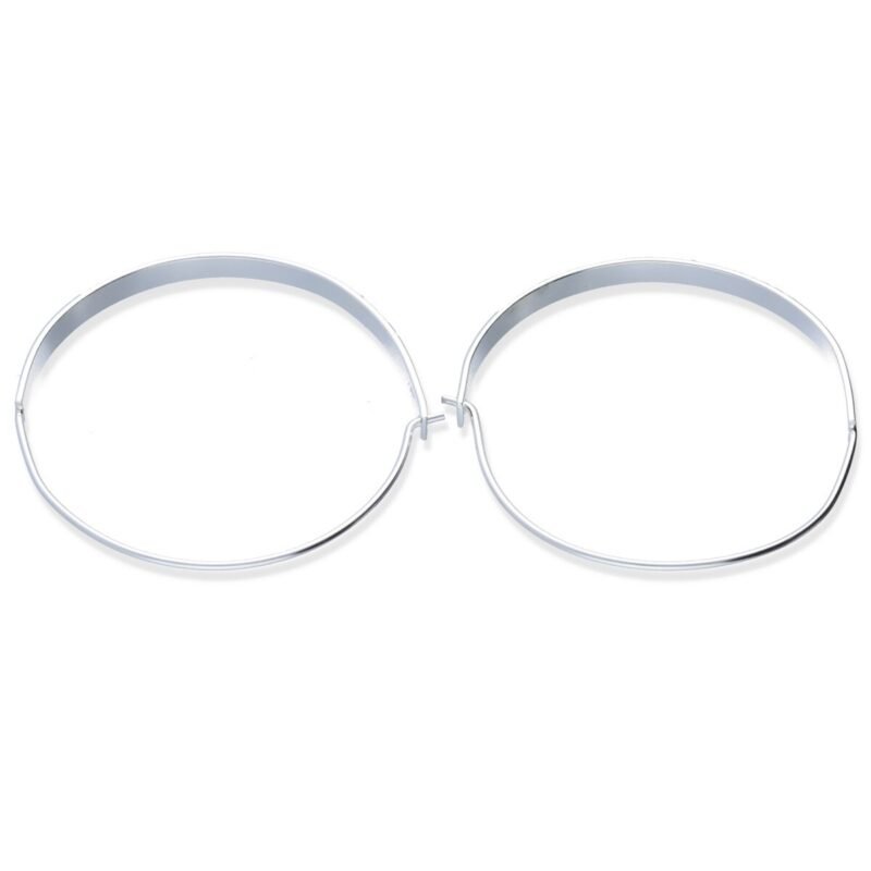 Pendientes plata de ley 925 lisa gipsy con arcos y bolitas de 26,5x39mm.