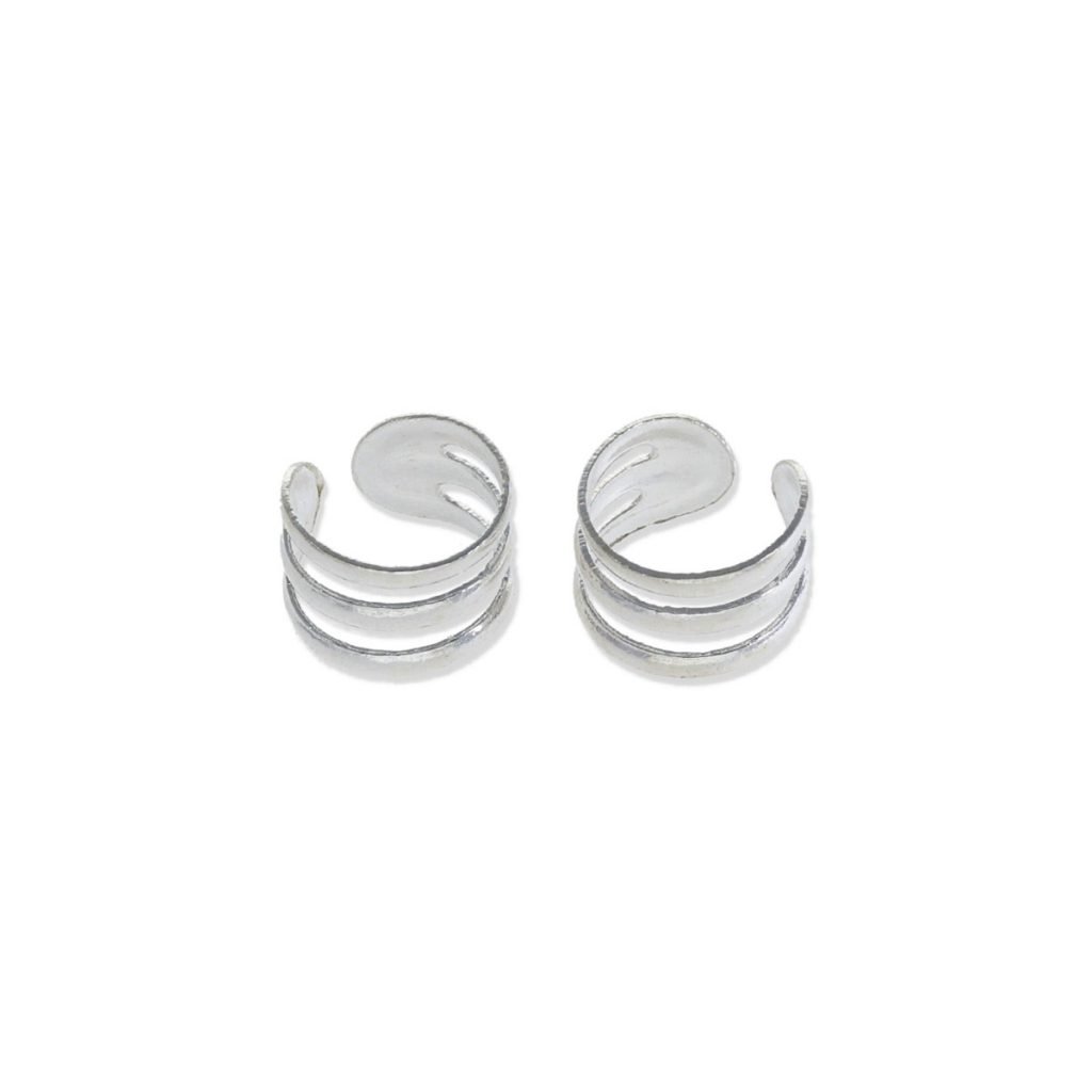 Pendientes plata de ley 925 para cartílago de 5x8mm.