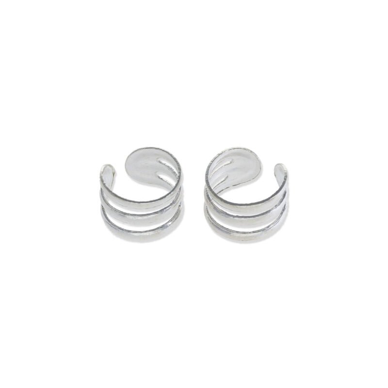 Pendientes plata de ley 925 para cartílago de 5x8mm.