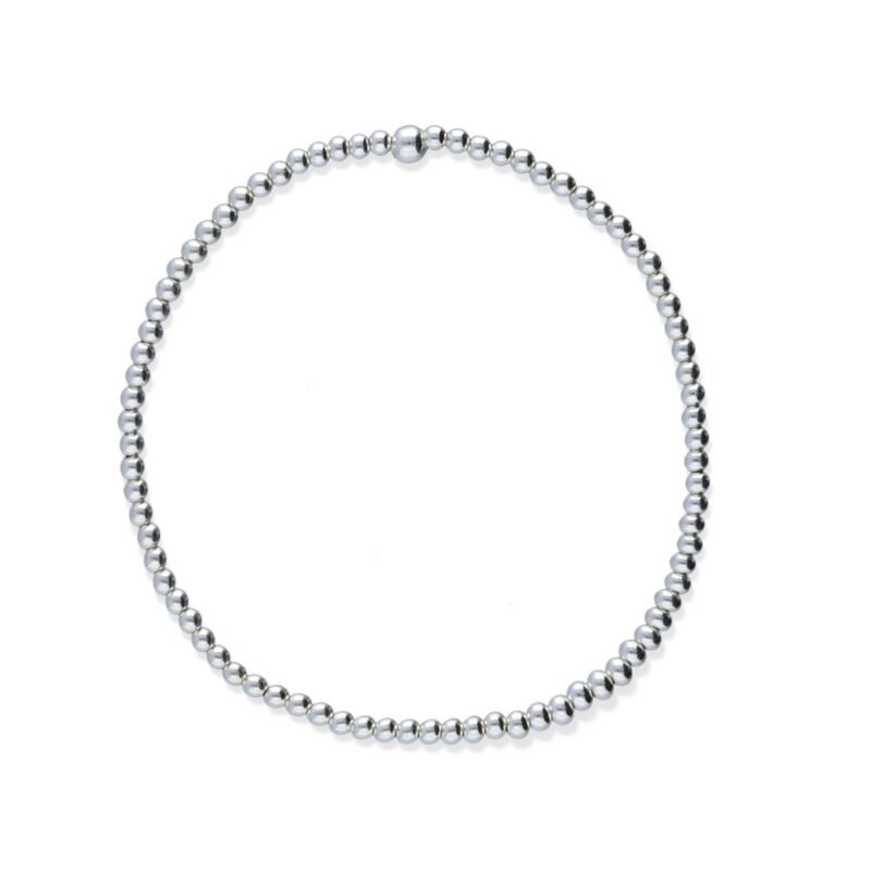 Pulsera elástica de plata de ley 925