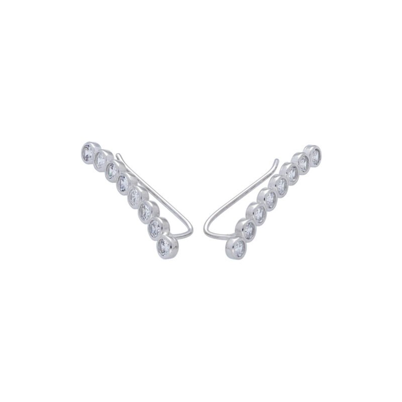 pENDIENTES TREPADORES DE PLATA 925