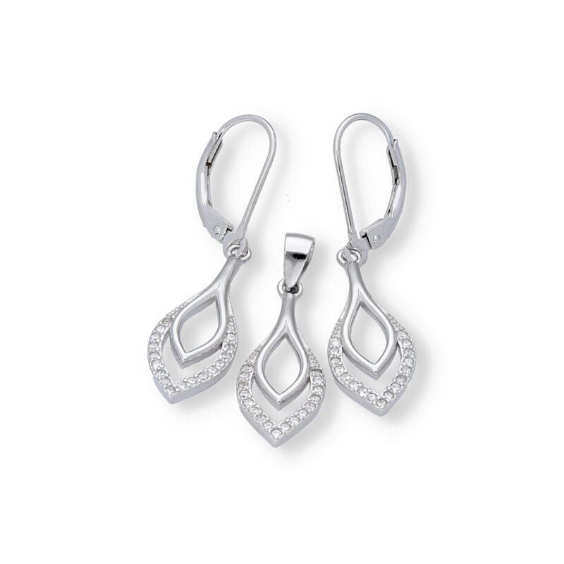 Conjuntos plata con circonita