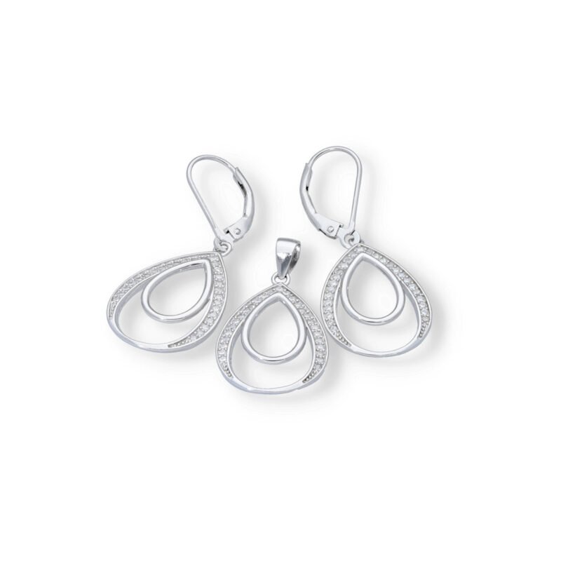 Conjuntos plata con circonita