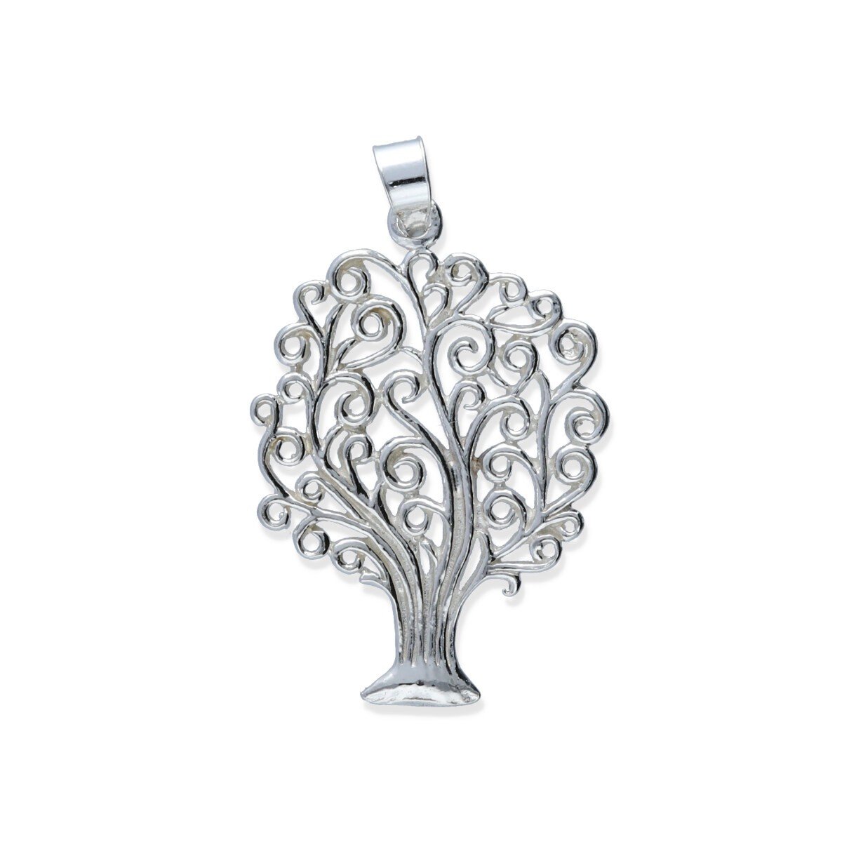 colgante con árbol de la vida Colgante plata de ley 925 lisa árbol de la vida de 24,5x35mm.