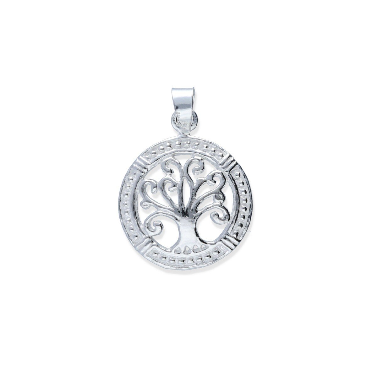 colgante con árbol de la vida Colgante plata de ley 925 lisa árbol de la vida de 20,5mm.