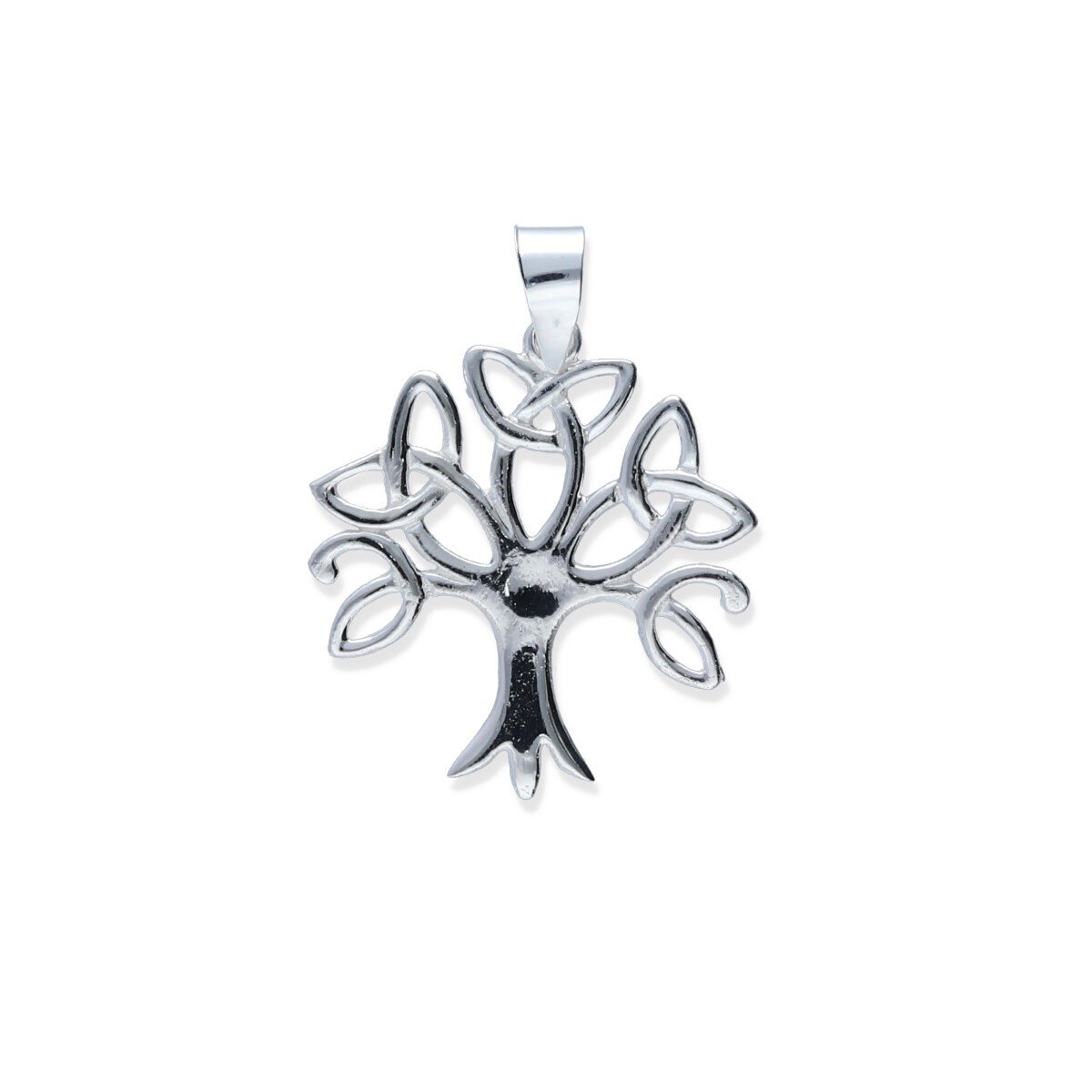 colgante con árbol de la vida Colgante plata de ley 925 lisa árbol de la vida de 23,5x25,5mm.