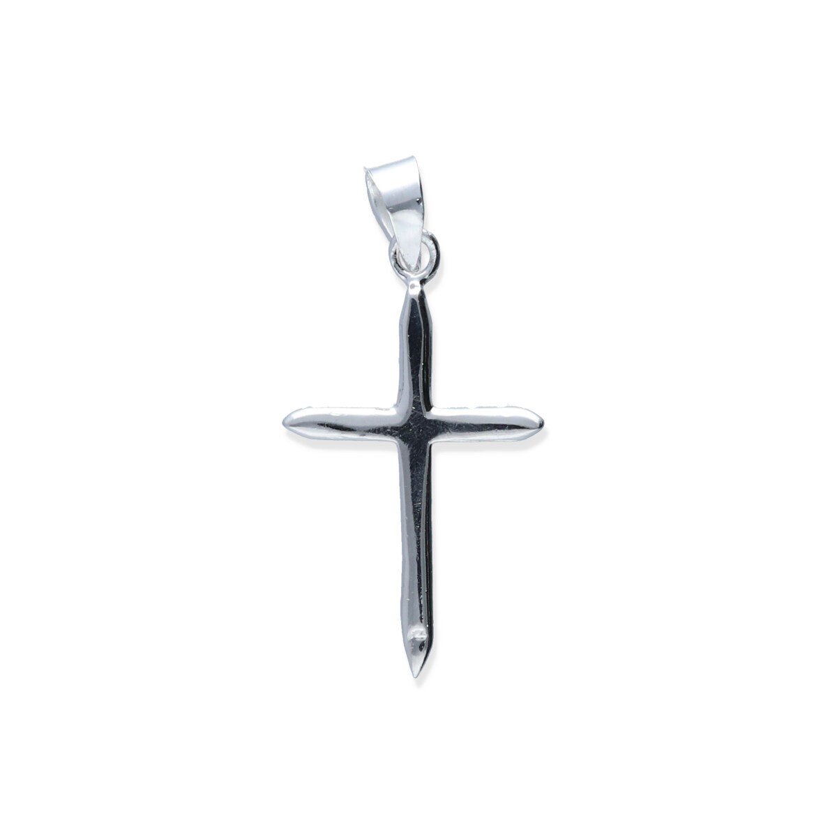 colgante con cruz Colgante plata de ley 925 lisa cruz de 18x31mm y 4,5mm de grosor.