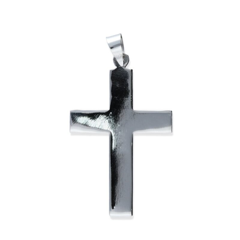 Colgante plata de ley 925 lisa cruz de 25x40mm.