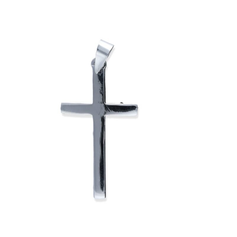 Colgante plata de ley 925 lisa cruz de 35mm.