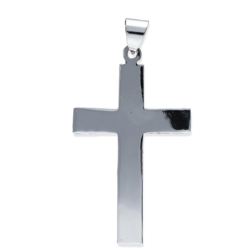 Colgante plata de ley 925 lisa cruz de 33x55mm.