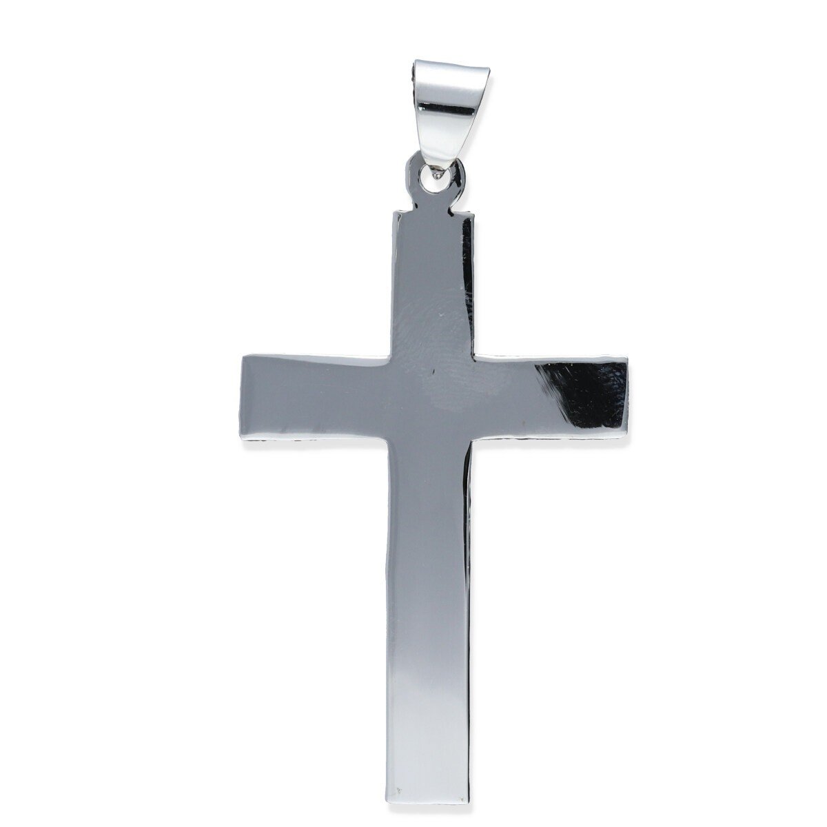 colgante con cruz Colgante plata de ley 925 lisa cruz de 33x55mm.