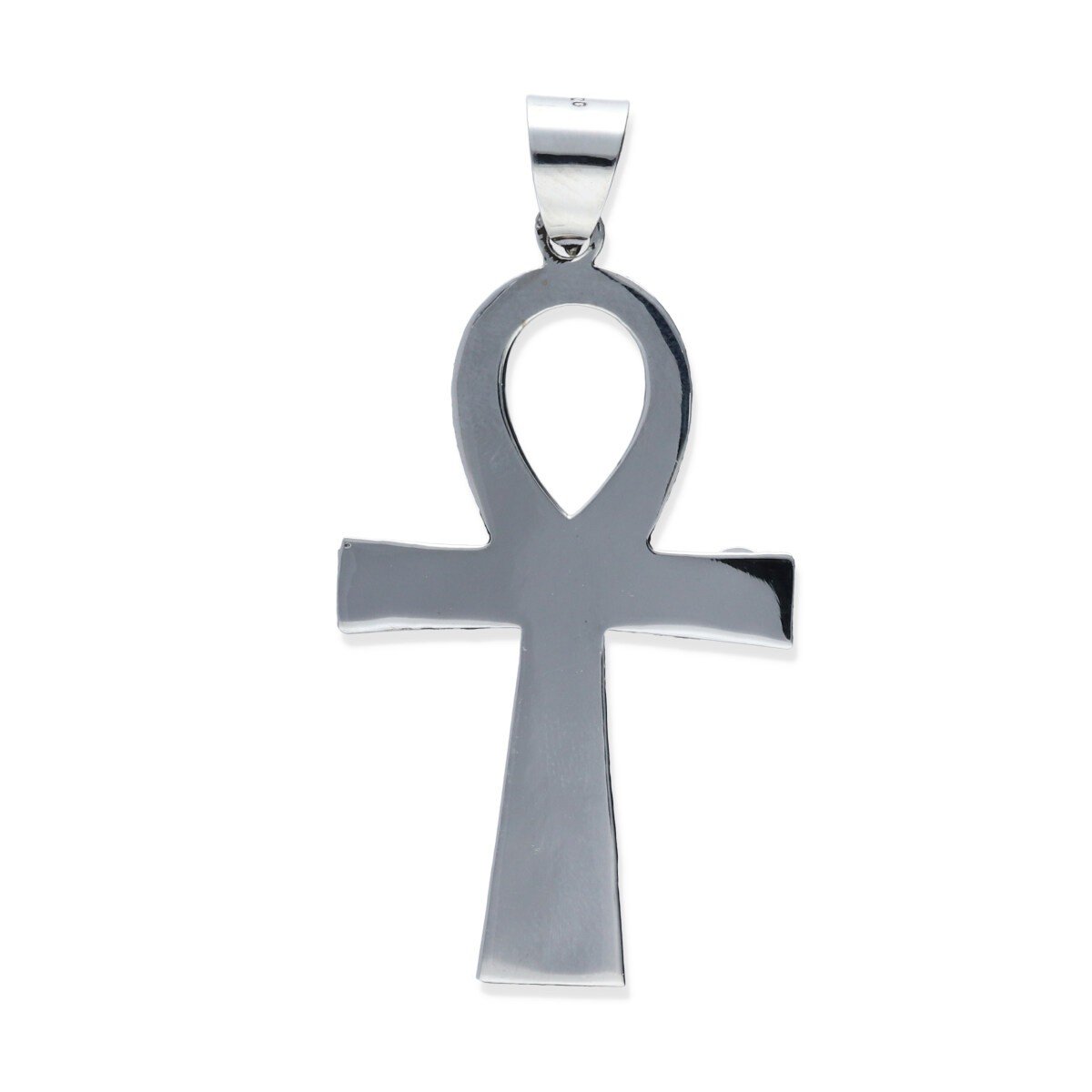 colgante con cruz egipcia Colgante plata de ley 925 lisa cruz egipcia de 28,5x49mm.
