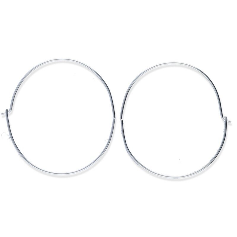 Pendientes plata de ley 925 lisa gipsy aro plano de 35x39,5mm.