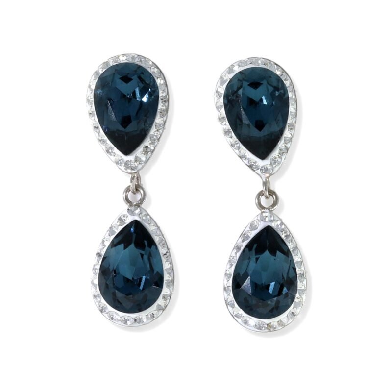 Pendientes swarovski con gota en varios colores