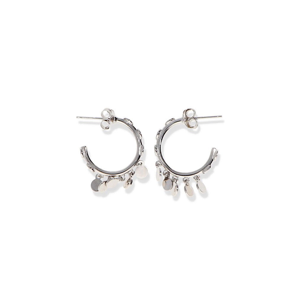 Semiaro plata de ley 925 con círculos Semiaro plata de ley 925 con círculos