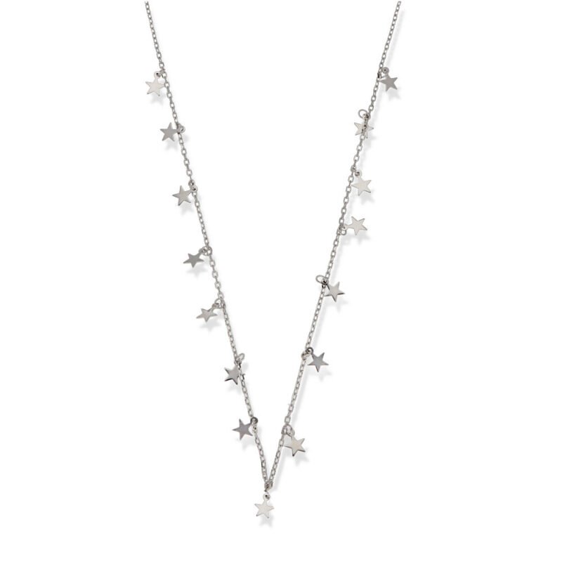 Gargantilla plata estrella