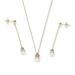 Conjuntos de plata de ley con perla