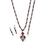 Conjunto de piedra preciosa