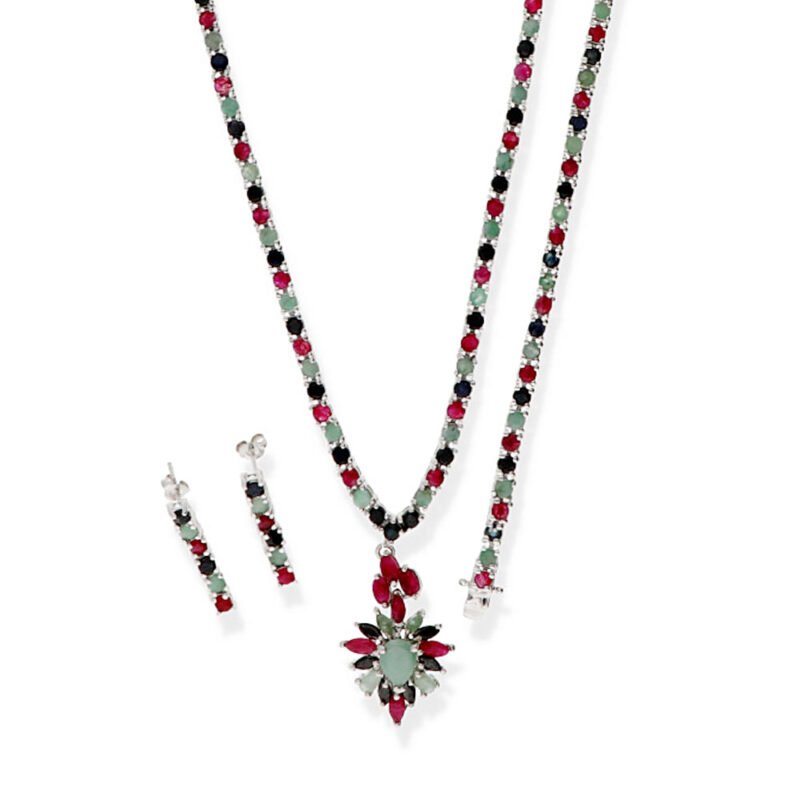 Conjunto de piedra preciosa