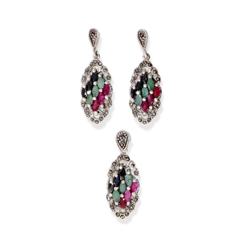 Conjunto piedra preciosa