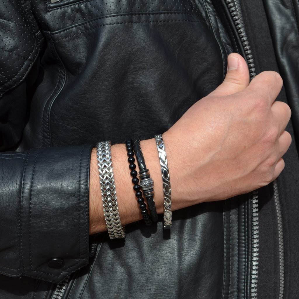 pulsera acero hombre