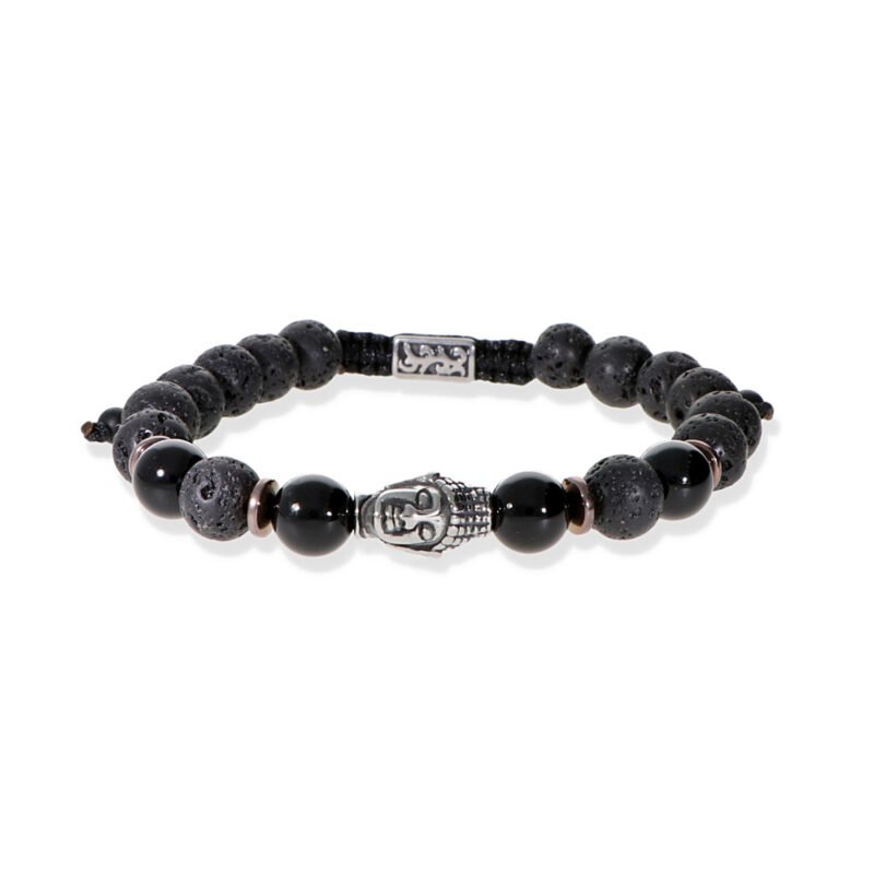 pulsera hombre onix y lava