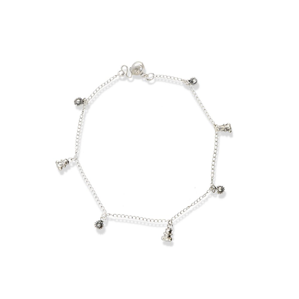 tobilleras plata