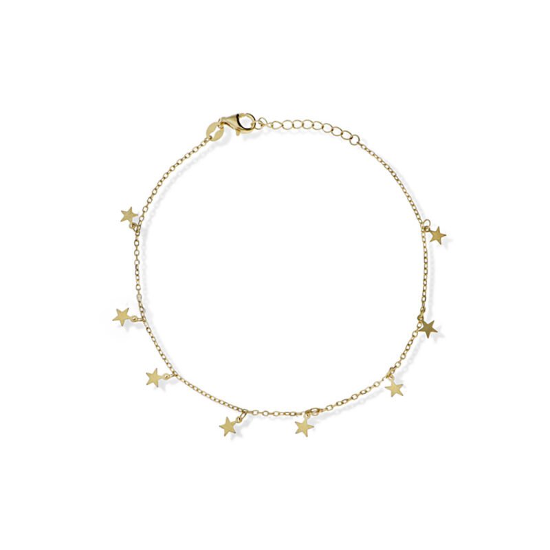 tobillera estrella dorada