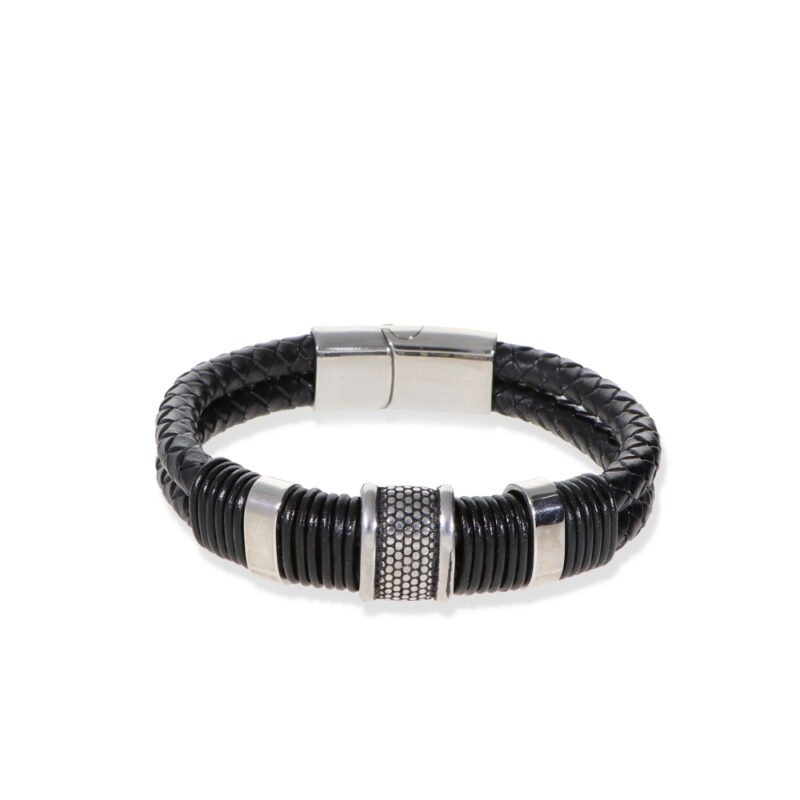 pulsera cuero hombre
