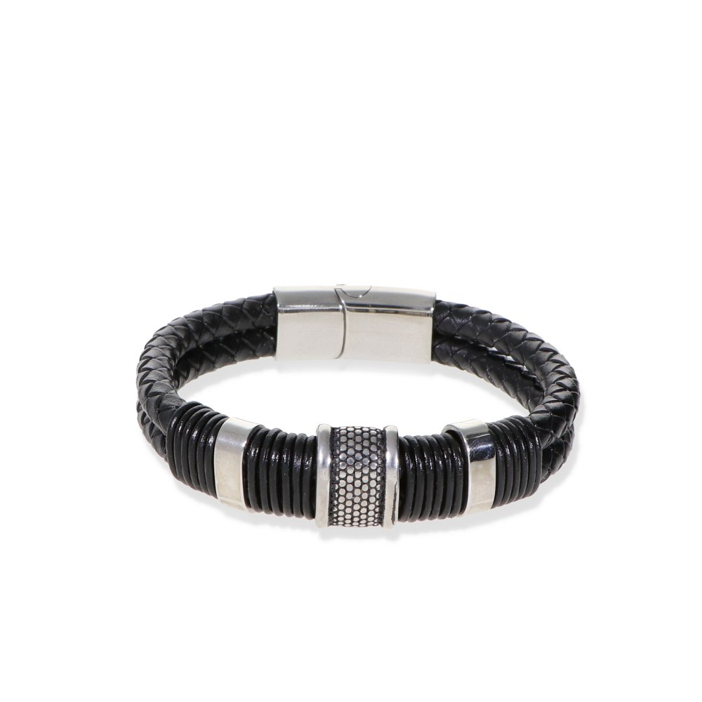 pulsera cuero hombre